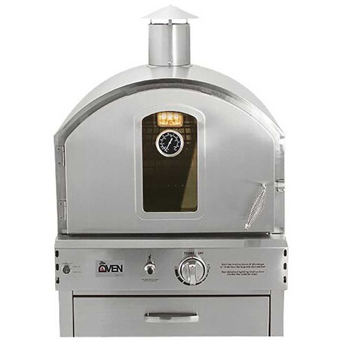 Summerset Built-In Or Countertop Stainless Steel Outdoor Pizza Oven - Natural Gas