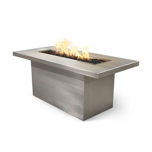 Bella Linear Stainless Steel Fire Pit Table