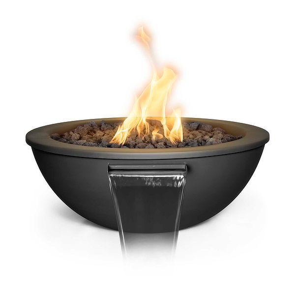 Load image into Gallery viewer, Sedona Powder Coated Aluminum Fire &amp; Water Bowl
