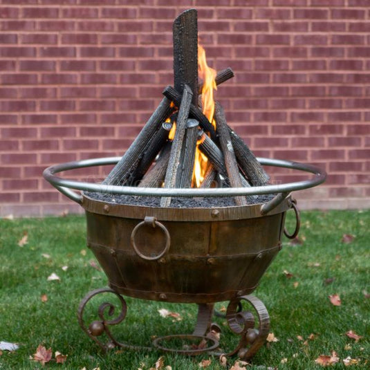 Round Mill Natural Gas Fire Pit - 36"