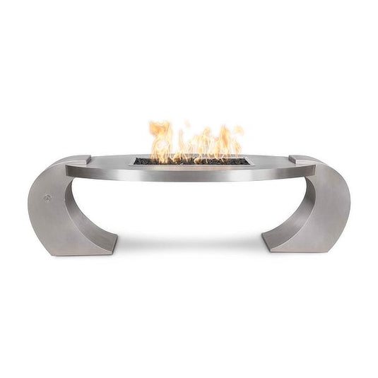 Vernon Stainless Steel Gas Fire Pit