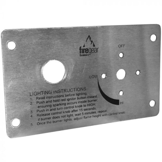 Firegear Faceplate For All Line Of Fire Burners Featuring TMSI Ignition Systems