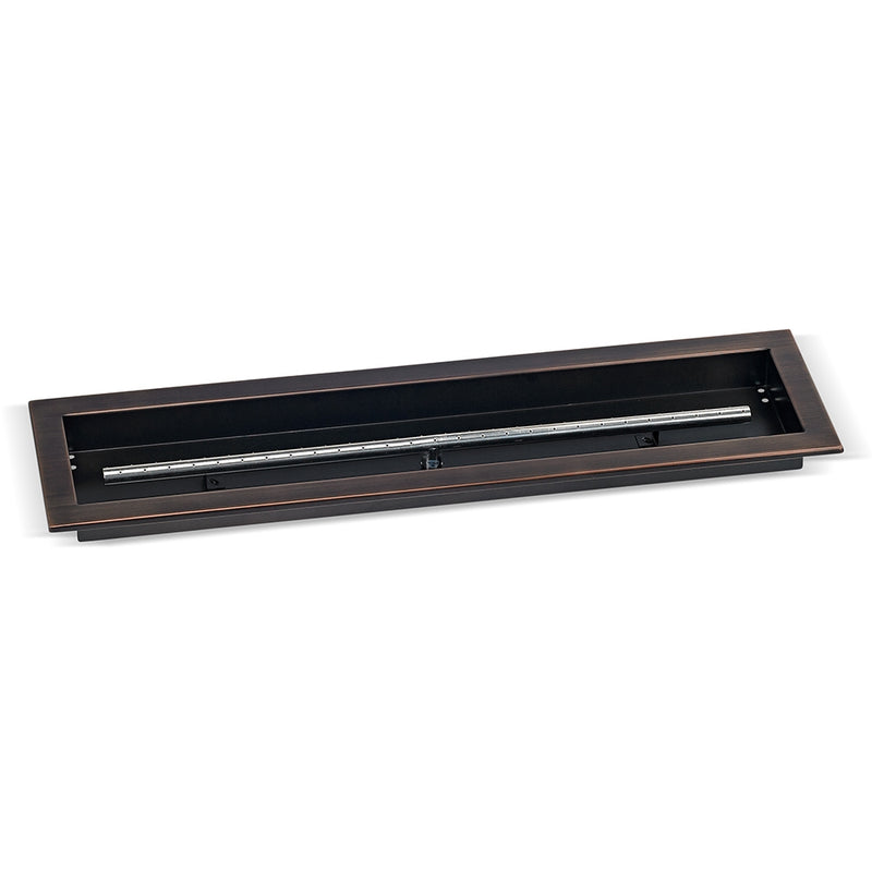 Load image into Gallery viewer, 30&quot; x 6&quot; Oil Rubbed Bronze Linear Drop-In Fire Pit Pan

