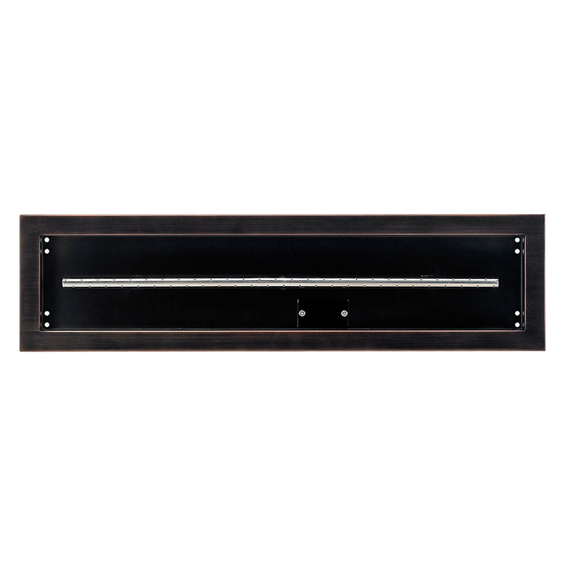 Load image into Gallery viewer, 30&quot; x 6&quot; Oil Rubbed Bronze Linear Drop-In Fire Pit Pan
