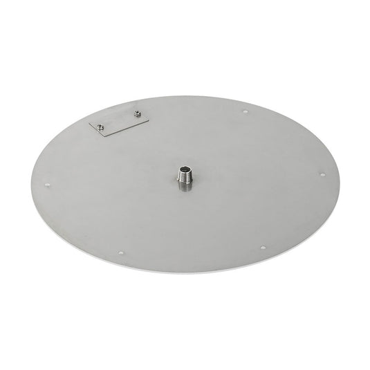 18" Round Stainless Steel Flat Pan With 12" Fire Ring