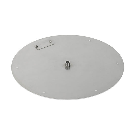 18" Round Stainless Steel Flat Pan (1/2" Nipple)