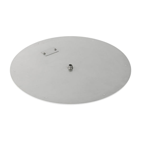 24" Round Stainless Steel Flat Pan With 18" Fire Ring