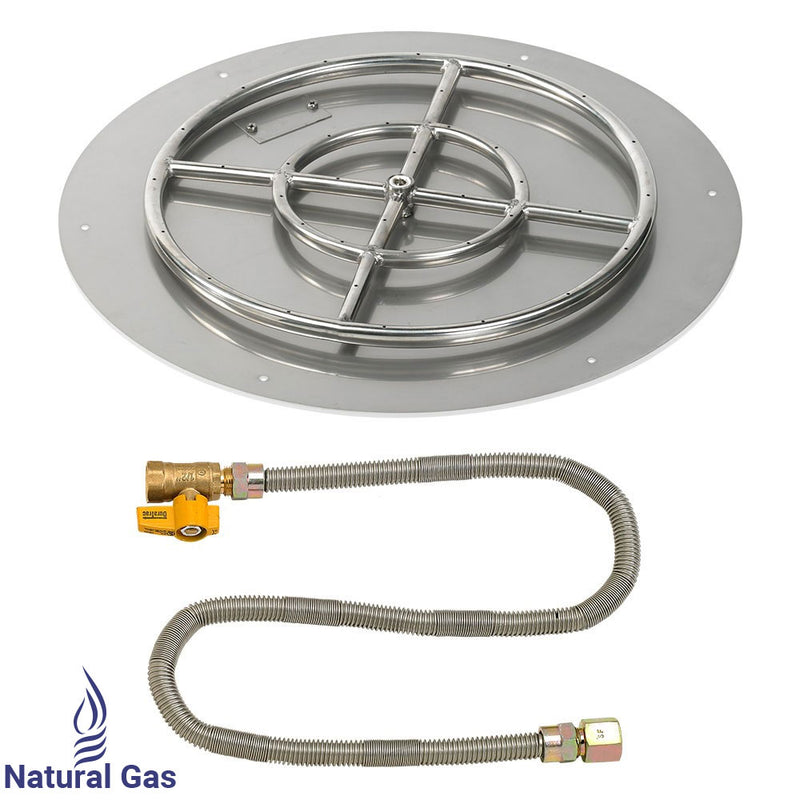 Load image into Gallery viewer, 24&quot; Round Flat Pan with Match Light Kit (18&quot; Ring) - Natural Gas
