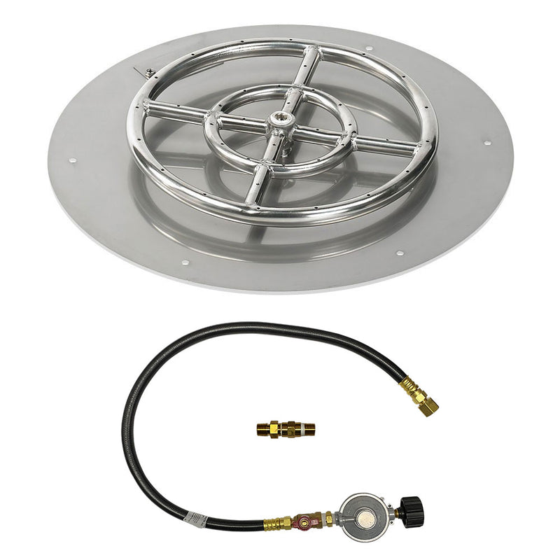 Load image into Gallery viewer, 18&quot; Round Flat Pan with Match Light Kit (12&quot; Ring) - Propane
