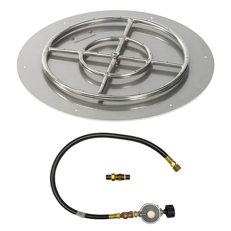 Load image into Gallery viewer, 24&quot; Round Flat Pan with Match Light Kit (18&quot; Ring) - Propane

