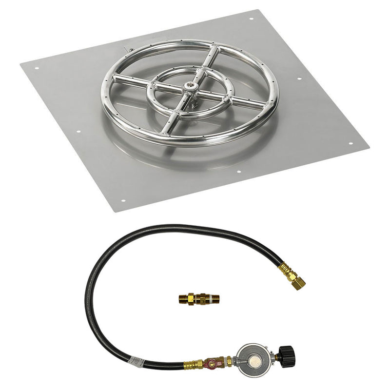 Load image into Gallery viewer, 18&quot; Square Flat Pan with Match Light Kit (12&quot; Ring) - Propane
