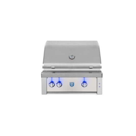 American Made Grills - Estate - Includes: Grill Cover, Red Brass Burners, Rotisserie, Added IRB Burner, Griddle Plate, Smoke Tray, Care Kit