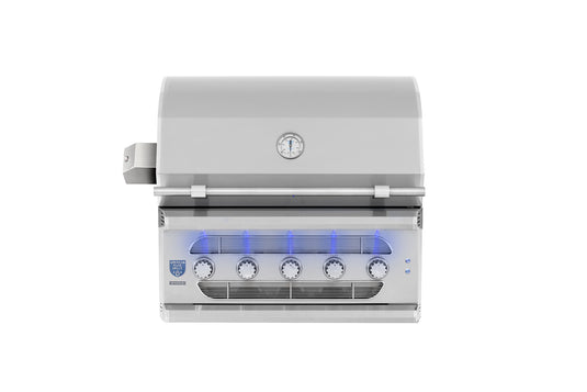 American Made Grills - Muscle - Hybrid - Includes: Grill Cover, Drop-In Sear Burner, Rotisserie, Griddle Plate, Starter Kit, Care Kit