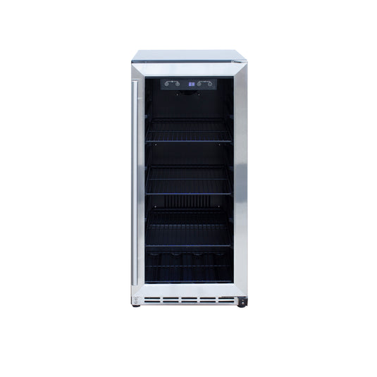 15" Outdoor Rated Fridge w/Glass Door
