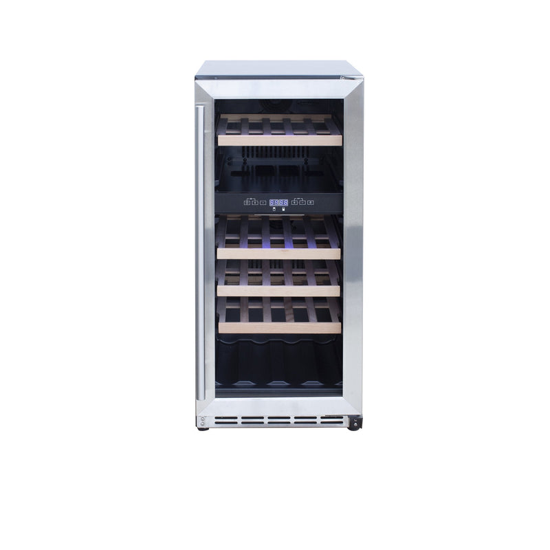 Load image into Gallery viewer, Summerset Grills High Quality Stainless Steel Outdoor Rated Dual Zone Wine Cooler
