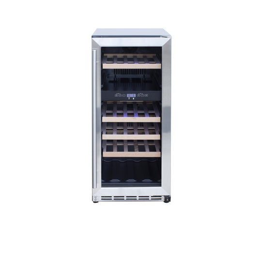 Summerset Grills High Quality Stainless Steel Outdoor Rated Dual Zone Wine Cooler