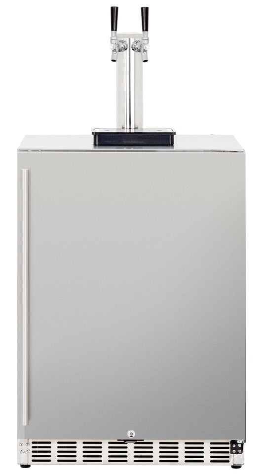 6.6c Deluxe Outdoor Rated Double Tap Kegerator - Completed