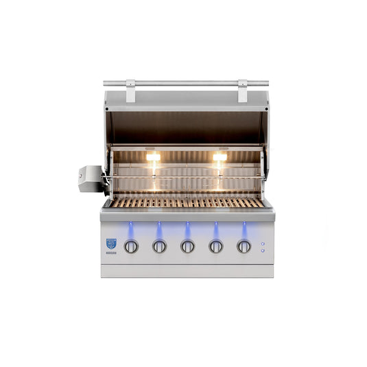 American Made Grills - Encore - Hybrid - Includes: Grill Cover, Drop-In Sear Burner, Rotisserie, Griddle Plate, Starter Kit, Care Kit