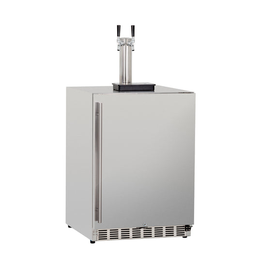 6.6c Deluxe Outdoor Rated Double Tap Kegerator - Completed