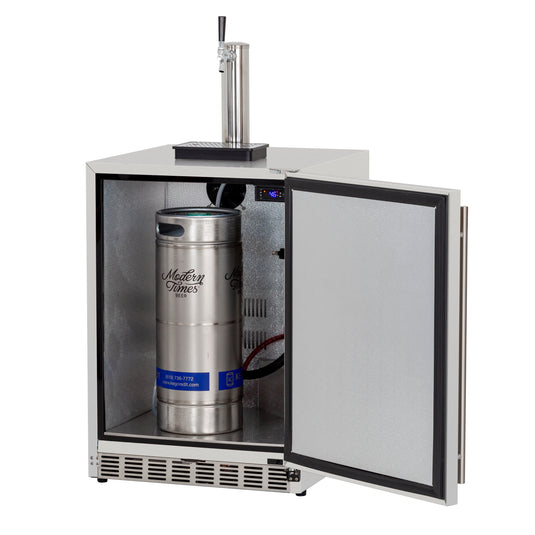 6.6c Deluxe Outdoor Rated Single Tap Kegerator - Completed