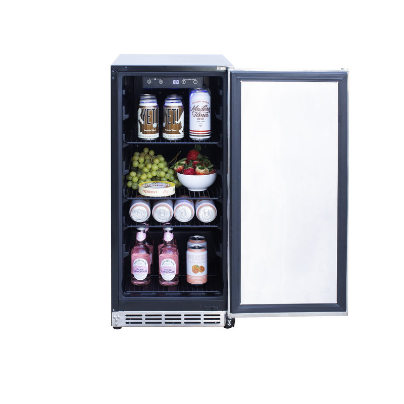 Load image into Gallery viewer, Summerset Grills 15" Stainless Steel Outdoor Rated Refrigerator With Stainless Steel Door

