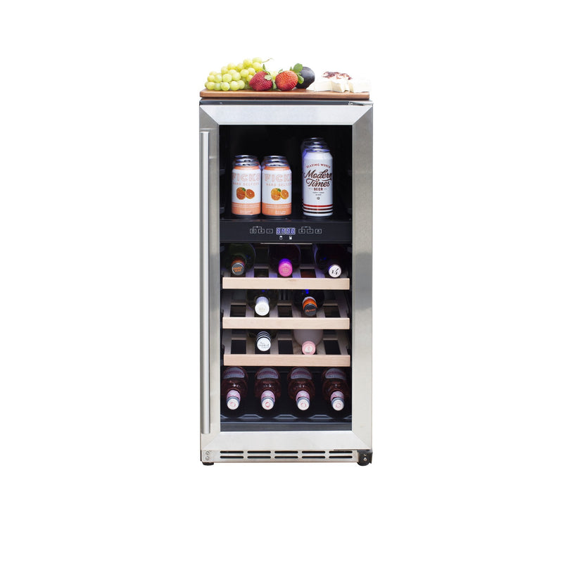 Load image into Gallery viewer, Summerset Grills High Quality Stainless Steel Outdoor Rated Dual Zone Wine Cooler
