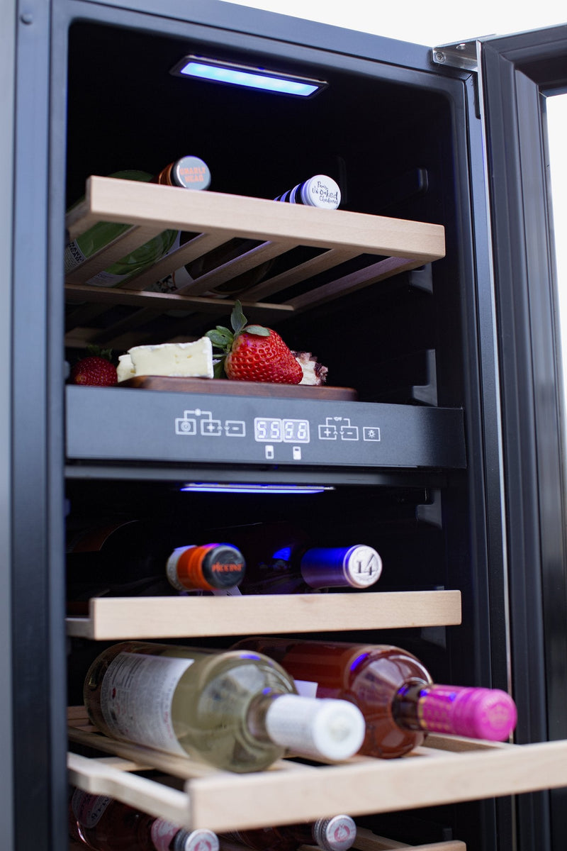 Load image into Gallery viewer, Summerset Grills High Quality Stainless Steel Outdoor Rated Dual Zone Wine Cooler

