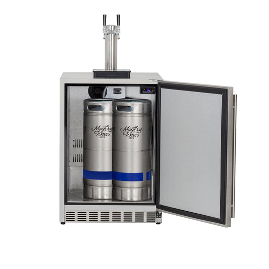 Summerset Grills 6.6C Deluxe Stainless Steel No Tap Outdoor Rated Kegerator