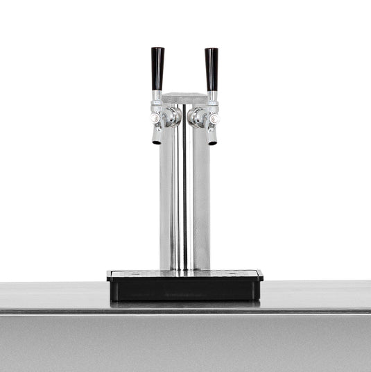 6.6c Deluxe Outdoor Rated Double Tap Kegerator - Completed