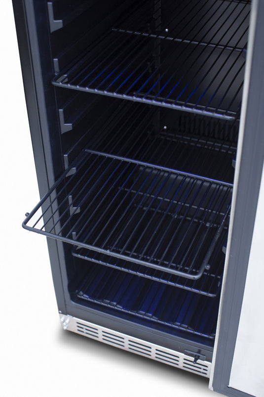 Summerset Grills 15" Stainless Steel Outdoor Rated Refrigerator With Stainless Steel Door
