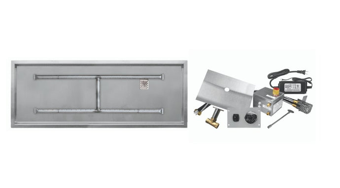 Firegear Linear Stainless Steel Flat Gas Pan Kit