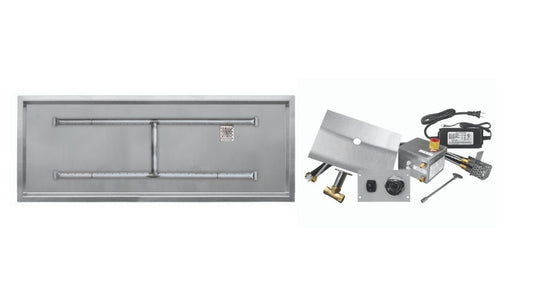 Firegear Linear Stainless Steel Flat Gas Pan Kit