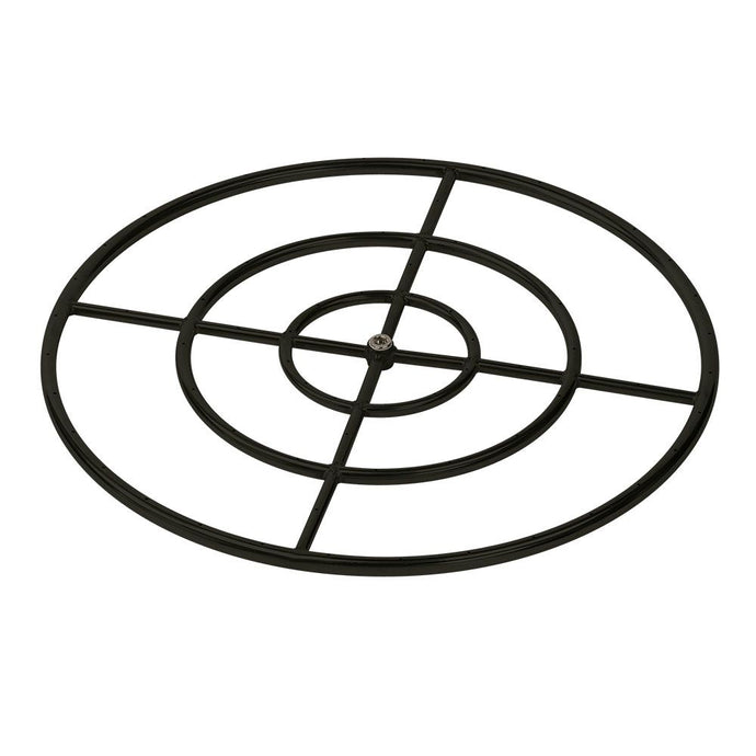 Triple-Ring Black Steel Burner with a 3/4