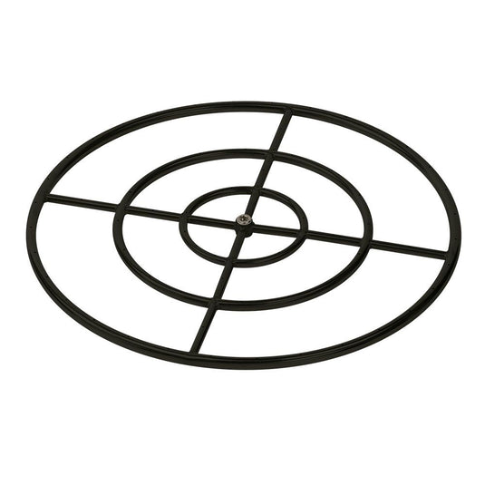Triple-Ring Black Steel Burner with a 3/4