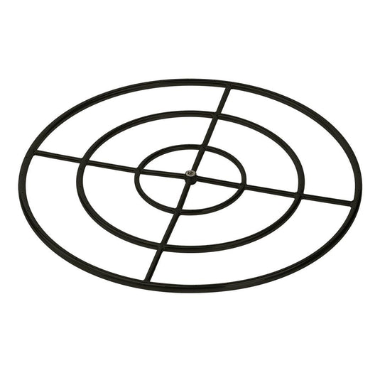 Triple-Ring Black Steel Burner with a 3/4