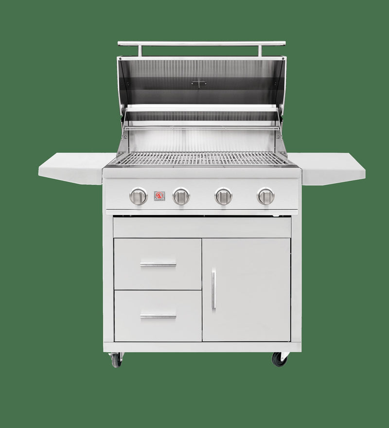 Load image into Gallery viewer, Deluxe Cart for Sizzler Series Grills - Part Number Change - SAME AS CART-SIZ32-DC. Fits SIZ32, SIZPRO32, SZR32 and SZRPRO32
