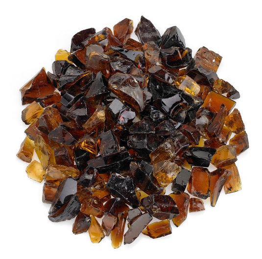Recycled Fire Pit Glass - Medium - 10 Lb Bag
