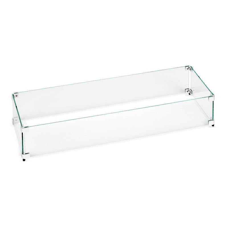 Load image into Gallery viewer, Linear Glass Flame Guard For Linear Drop-In Fire Pit Pan
