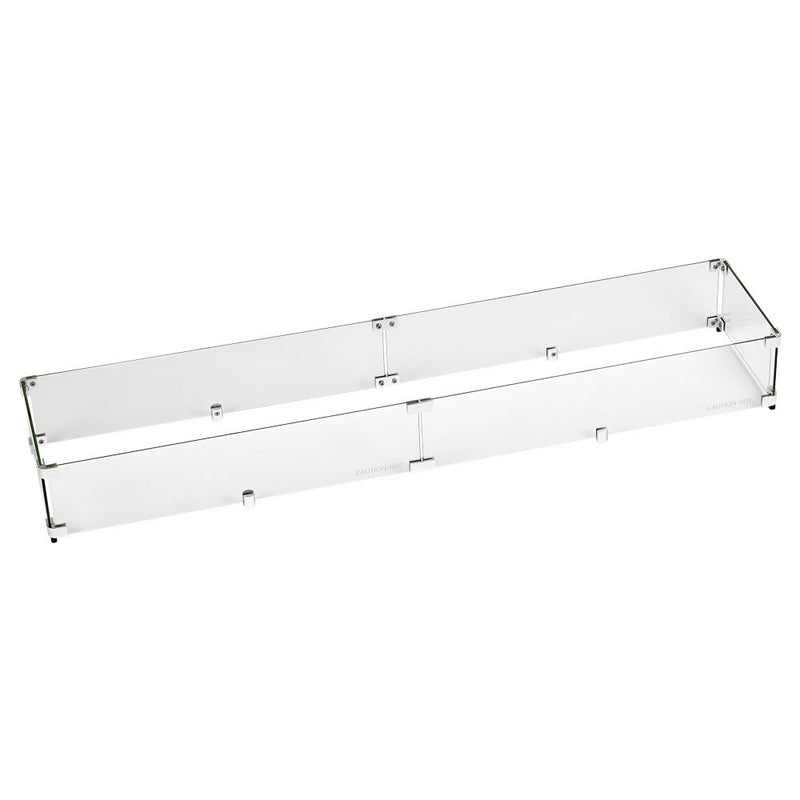 Load image into Gallery viewer, Linear Glass Flame Guard For Linear Drop-In Fire Pit Pan
