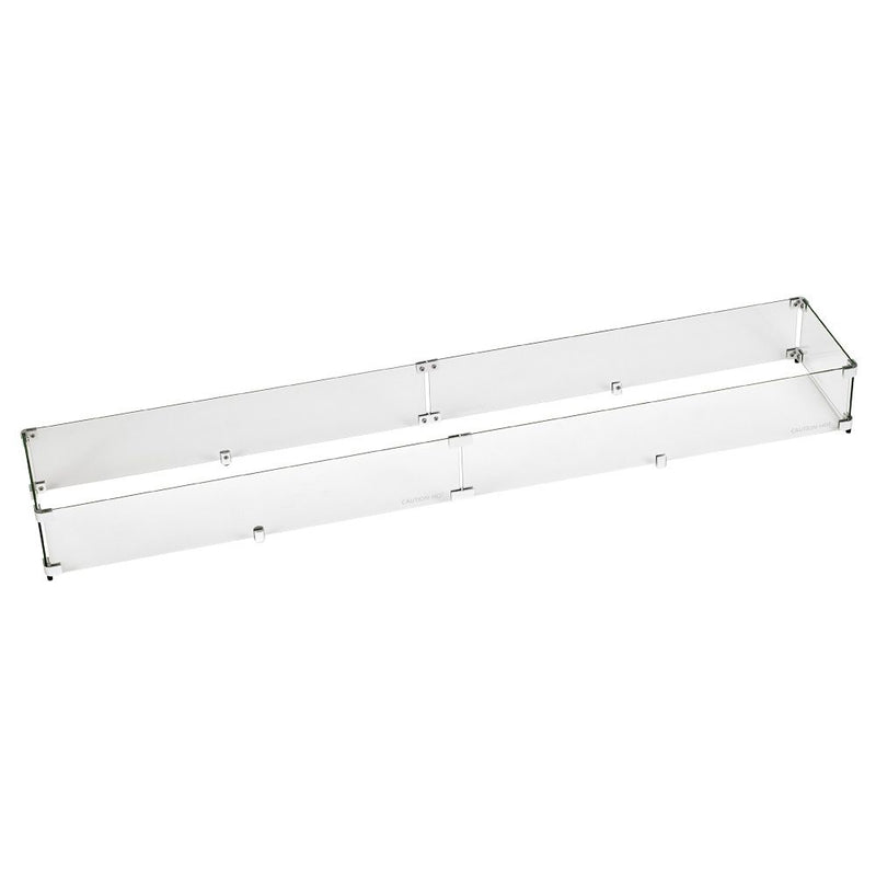 Load image into Gallery viewer, Linear Glass Flame Guard For Linear Drop-In Fire Pit Pan
