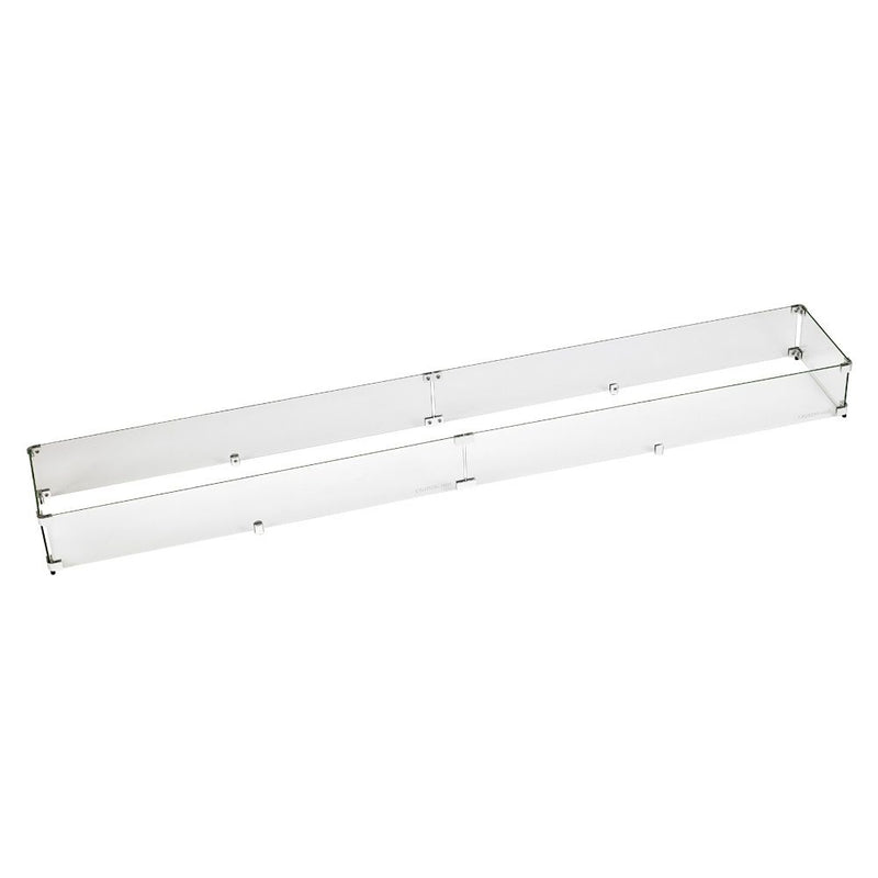 Load image into Gallery viewer, Linear Glass Flame Guard For Linear Drop-In Fire Pit Pan
