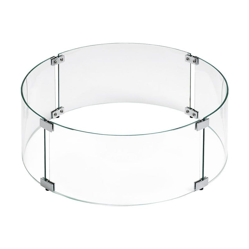 Load image into Gallery viewer, Round Glass Flame Guard for  Round Drop-In Fire Pit Pan
