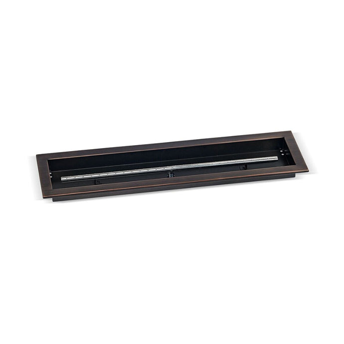 Linear Oil Rubbed Bronze Drop-In Fire Pit Pan