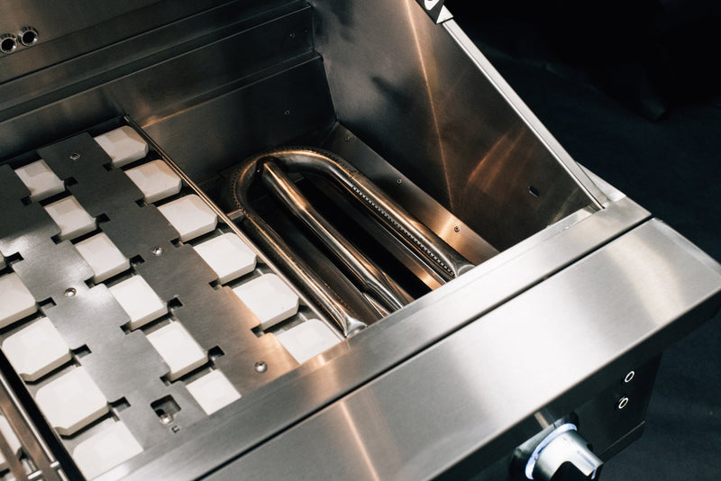 Load image into Gallery viewer, Quest Grill - Includes Grill Cover, Rotisserie, Rib Rack, Smoker Box &amp; Griddle Plate
