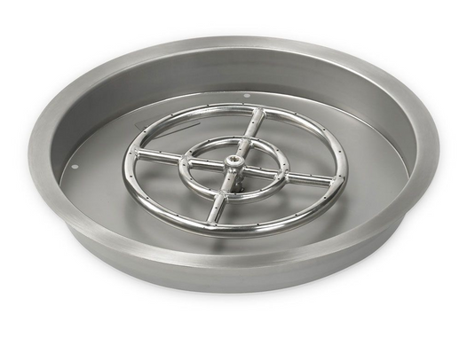 Round Stainless Steel Drop-In Pan