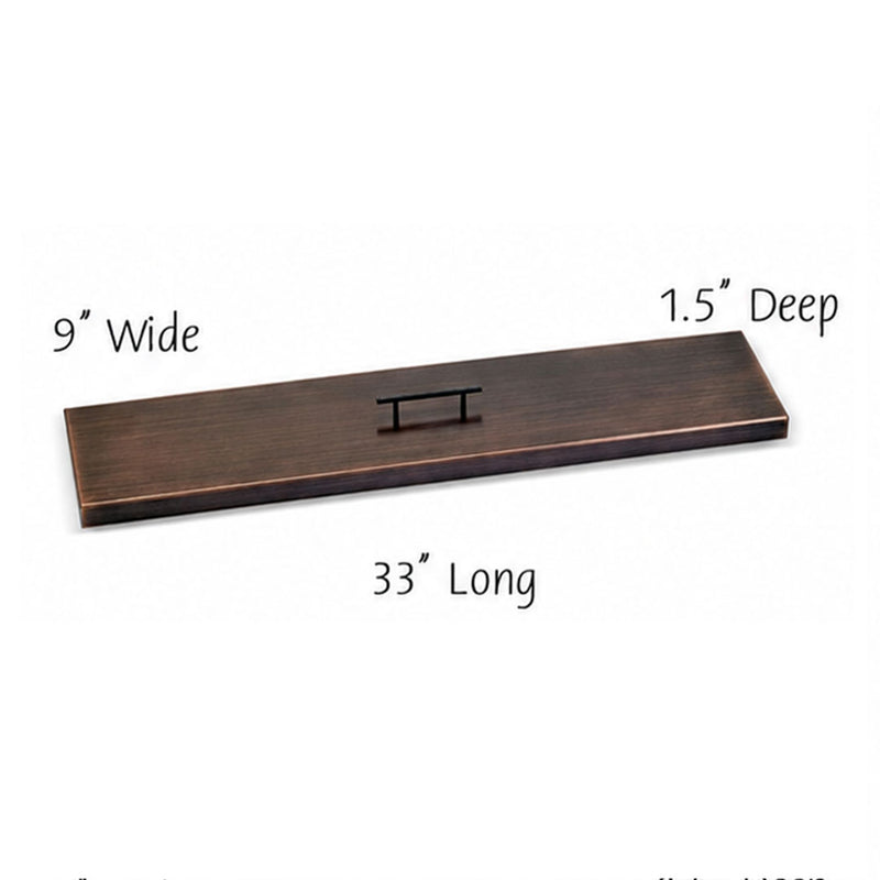 Load image into Gallery viewer, Linear Oil Rubbed Bronze Drop-In Pan Cover
