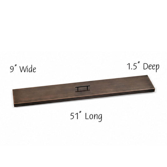 Linear Oil Rubbed Bronze Drop-In Pan Cover