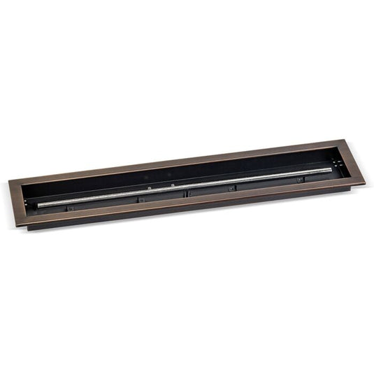 Linear Oil Rubbed Bronze Drop-In Fire Pit Pan