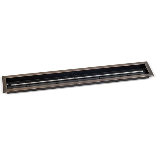 Linear Oil Rubbed Bronze Drop-In Fire Pit Pan