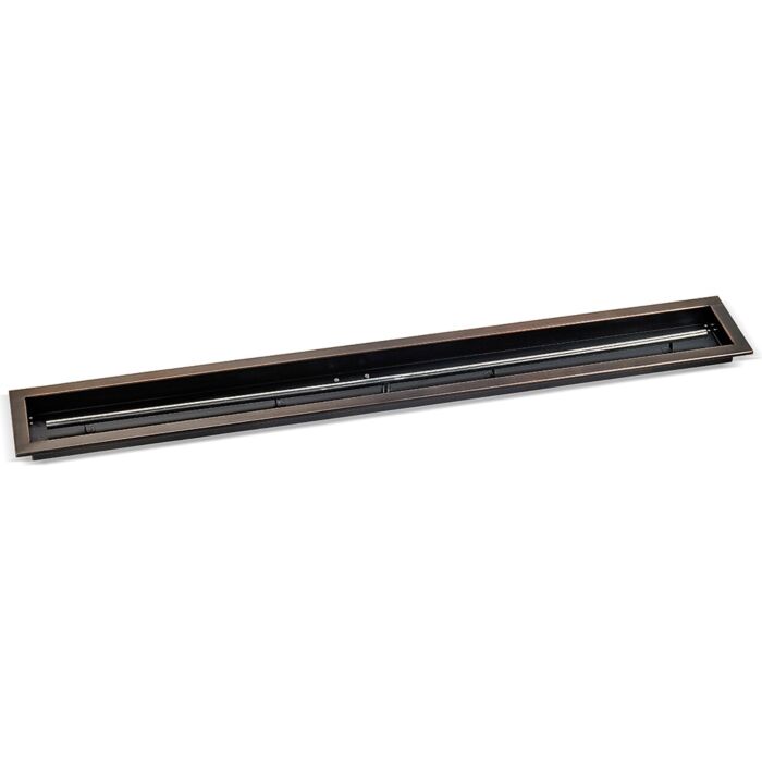 Load image into Gallery viewer, Linear Oil Rubbed Bronze Drop-In Fire Pit Pan
